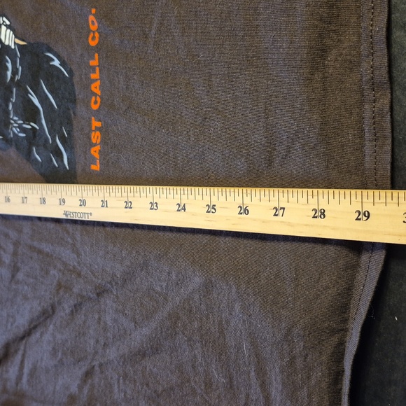 Brown Graphic Tee with Grimm Reaper Skeleton Design - Picture 7 of 10